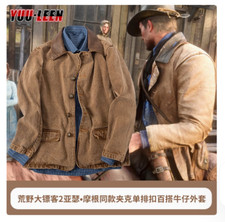 Casaco jeans Red Dead Redemption 2 Arthur Morgan fantasia cosplay presentes de Natal comprar usado  Enviando para Brazil