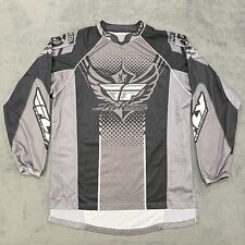 Camiseta masculina manga longa Fly Racing BMX preta cinza corrida tamanho M, usado comprar usado  Enviando para Brazil