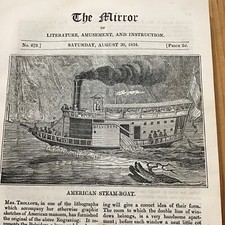 Antique print 1834 for sale  BECCLES
