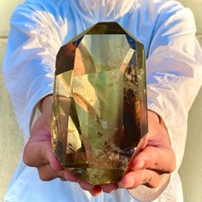 1,7 funta rzadka naturalna cytrynowa kwarc niebieska igła polerowanie szorstkiego kryształu gojenie na sprzedaż  Wysyłka do Poland