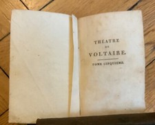 Livre théâtre voltaire d'occasion  Lyon II
