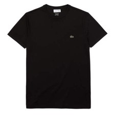 Camiseta Lacoste Crew Neck Pima Algodão Preta comprar usado  Enviando para Brazil