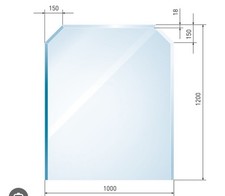 Funkenschutzplatte glas 100x12 gebraucht kaufen  Schwerte