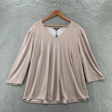 Blusa Adrianna Papell feminina 3X pulôver rosa manga 3/4 gola V bolinhas comprar usado  Enviando para Brazil