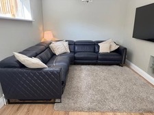 Navy blue reclining for sale  HARROW