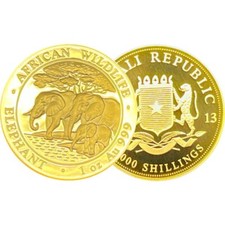Goldmünze somalia elefant gebraucht kaufen  Leipzig