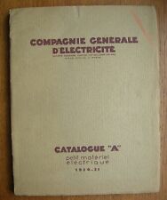 Catalogue compagnie génèrale d'occasion  Champs-Sur-Yonne