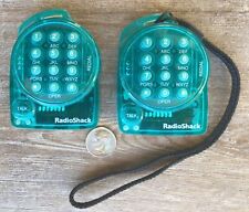 (2) Vintage Radio Shack Pequeno Fone de Ouvido Telefones Microfone Fixo Aqua, usado comprar usado  Enviando para Brazil