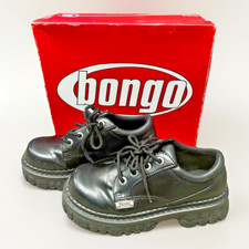 Sapato Oxford BONGO Ronnie robusto couro sintético com cadarço anos 90 Y2K preto 7,5 com caixa comprar usado  Enviando para Brazil