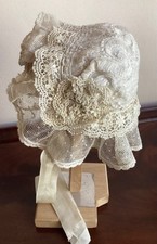 Ancien Bonnet De Baptême Bébé Poupée Fin XIX Ème, usado comprar usado  Enviando para Brazil