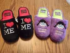 Chinelos THE FACTORY tamanho M L XL Drama Queen or I Love Me Choice novos com etiquetas comprar usado  Enviando para Brazil
