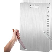 Usado, Tábua de corte dupla face titânio grau médico resistente à ferrugem 9x12 comprar usado Usado, Tábua de corte dupla face titânio grau médico resistente à ferrugem 9x12 comprar usado  Enviando para Brazil