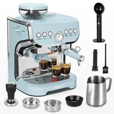 Máquina de café expresso Amaste com moedor, máquina de café expresso 15 bar com varinha de vapor comprar usado  Enviando para Brazil
