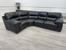 Dfs black leather for sale  BACUP