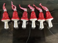 Set glass toadstool for sale  WOODBRIDGE