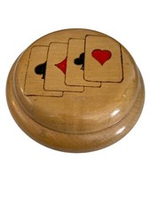 Baralho de cartas vintage montanha-russa de madeira feito à mão exclusivo comprar usado  Enviando para Brazil