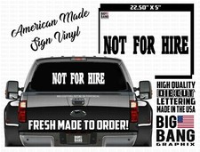 Hire vinyl decal for sale  Oregon