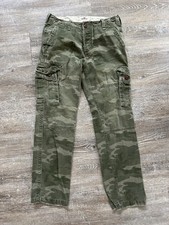 Calça Hollister Cargo tamanho 30x32 bolsos camuflagem fadigas camuflagem exército Abercrombie, usado comprar usado  Enviando para Brazil