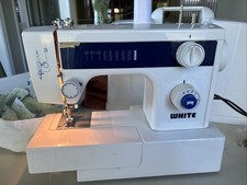 Máquina de costura resistente marca branca 1409 com pedal, acessórios - Ziguezague funciona, usado comprar usado Máquina de costura resistente marca branca 1409 com pedal, acessórios - Ziguezague funciona, usado comprar usado  Enviando para Brazil