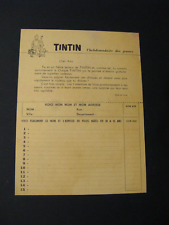 Tintin 1955 carte d'occasion  Paris V