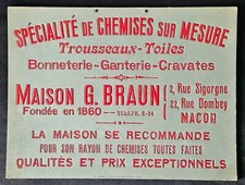 Carton publicitaire chemises d'occasion  Cesson