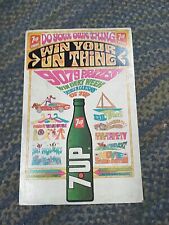 1969 Antigo 7UP SINAL Ganhe Sua Coisa Prêmio PETER MAX MUSTANG MACH 1 Buggy Duna comprar usado  Enviando para Brazil