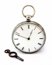 Usado, Relógio de bolso estilo vitoriano mostrador inglês porcelana prata 48mm 1890c funcionando comprar usado  Enviando para Brazil