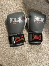 Luva de boxe Everlast PowerLock treinamento 16 oz vermelha/cinza/preta nova comprar usado  Enviando para Brazil