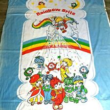 1983 Vintage Rainbow Brite Cama de Solteiro Colcha Dupla Face Capa de Edredom Rara comprar usado  Enviando para Brazil