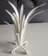 Escultura de ferro forjado Art Deco/Nouveau de metal 13 pol. de altura creme resistente comprar usado  Enviando para Brazil
