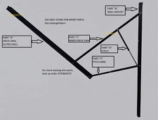 LIPPERT LCI SOLERA 666647 69" SUBSTITUIÇÃO DE MONTAGEM NA PAREDE PARA PRATELEIRA DE BRAÇO DE TOLDO 69" comprar usado  Enviando para Brazil