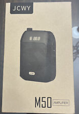 Amplificador de voz sem fio, sistema PA 15W recarregável (2400mAh) com fio UHF... comprar usado  Enviando para Brazil