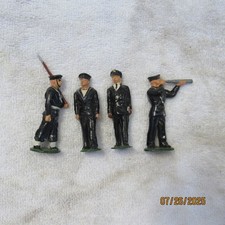 4 Britânicos VINTAGE? SOLDADOS DE BRINQUEDO NAVE REAL COM OFICIAL comprar usado  Enviando para Brazil