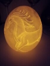 Carved ostrich egg for sale  RUGBY