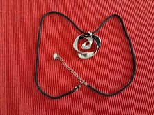 Modeschmuck schwarz silberfarb gebraucht kaufen  Oldendorf