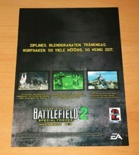 2005 Battlefield 2 PC jogo pôster promocional/arte publicitária rara anúncio colecionável comprar usado  Enviando para Brazil