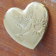 Dove heart brooch for sale  NOTTINGHAM