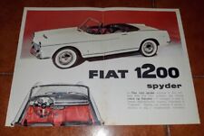 Fiat 1200 spyder d'occasion  Expédié en Belgium