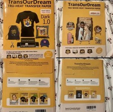 PACOTE de papel TransOurDream Tru-Iron on Heat Transfer, tecido escuro e madeira comprar usado  Enviando para Brazil