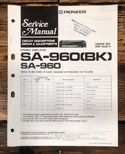Amplificador Pioneer SA-960 manual de serviço *original*, usado comprar usado  Enviando para Brazil