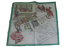 1958 El Patio Bar Restaurante Lenço Menu Matador Maiorca Espanha Flamenco comprar usado  Enviando para Brazil
