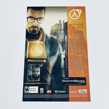 Pôster promocional de jogos Half Life PC raro anos 2000 Sierra retrô anúncio impresso para jogos comprar usado  Enviando para Brazil