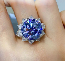 Anel de diamante azul natural formato redondo certificado 5,00 quilates acabamento em ouro branco VVS1 comprar usado Anel de diamante azul natural formato redondo certificado 5,00 quilates acabamento em ouro branco VVS1 comprar usado  Enviando para Brazil