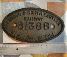 Steam locomotive plate for sale  WEYBRIDGE