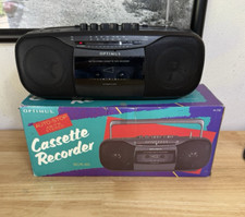 Gravador portátil Optimus rádio toca-fitas cassete Boombox SCR-65 na caixa, usado comprar usado  Enviando para Brazil