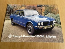 Triumph dolomite 1850hl for sale  WAKEFIELD
