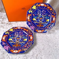 Hermes Marqueterie de Pierres d'Orient et d'Occident Plate 7.9" Juego de 2 con caja segunda mano  Embacar hacia Mexico