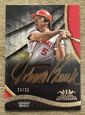 Autógrafo Johnny Bench 2017 Topps Tier One beisebol cobre /25 vermelhos comprar usado  Enviando para Brazil