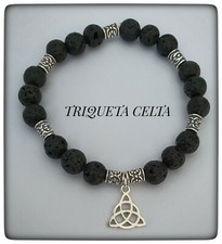 PULSERA TRIQUETA CELTA PLATA DE LEY CELTA SILVER TRIQUETA BEAD BRACELET comprar usado  Enviando para Brazil