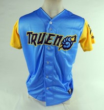 Camiseta Trenton Thunder Bat Boy Game Issued azul MILB Es Divertido 44 DP73127 comprar usado  Enviando para Brazil